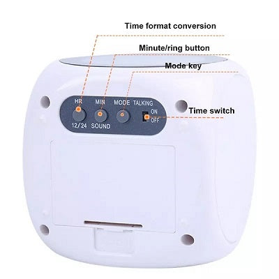 Reloj De Proyeccion Con Alarma Blanco